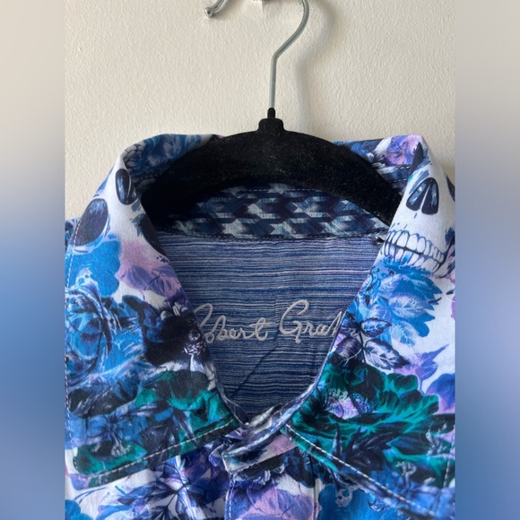 Robert Graham - Cedar Falls Skull-Print Shirt - Picture 2 of 6